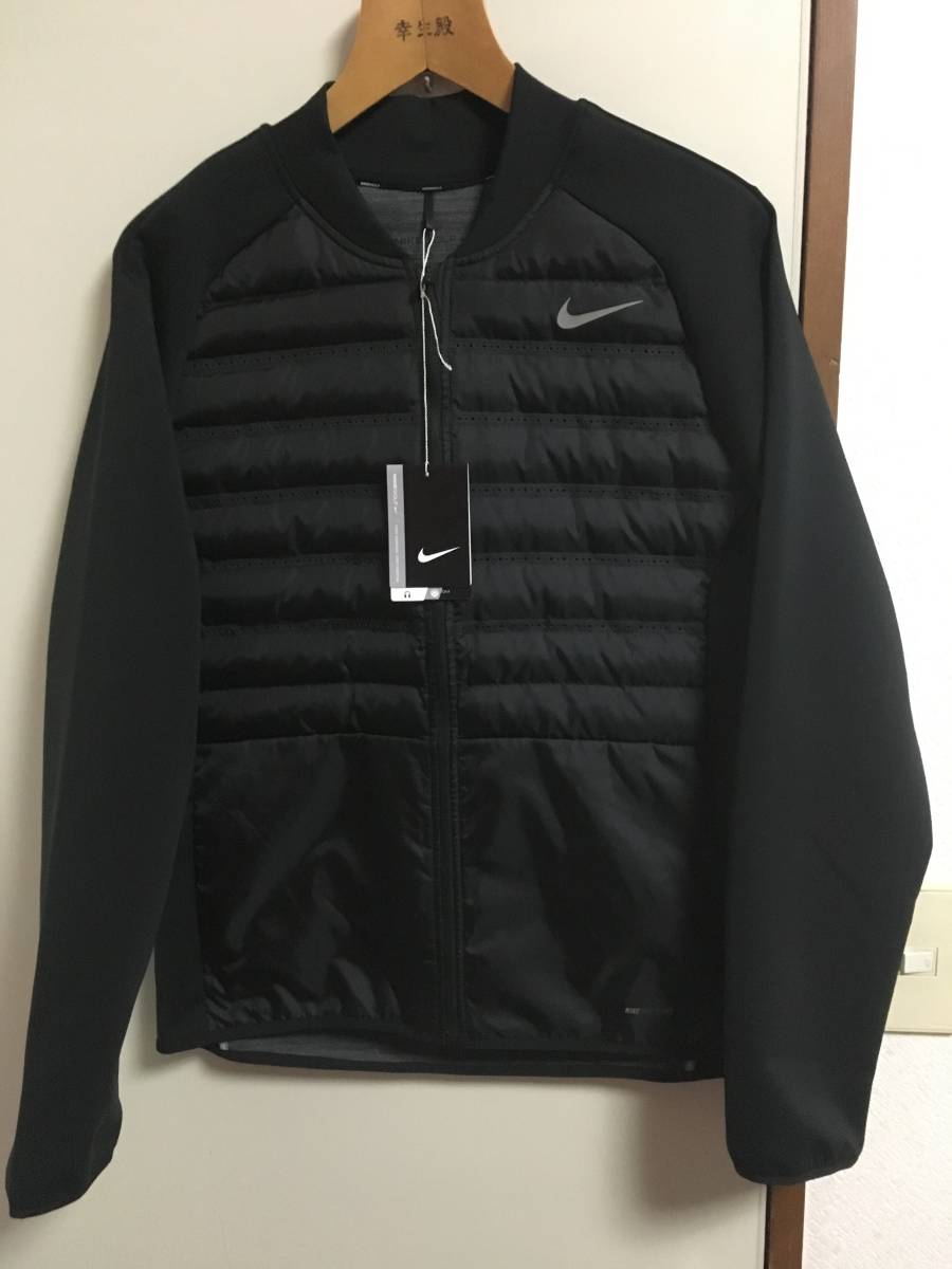 美品【NIKE/ナイキ】エアロロフト/AEROLOFTJACKET Sサイズ　黒 新品 NIKE GOLF AEROLOFT HYPERADAPT FIL JACKET 黒 S 定価33480円
