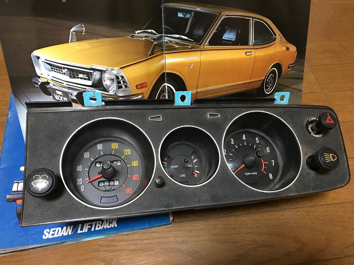 TE27 カローラレビン スピードメーター 水温メーター タコメーター 
