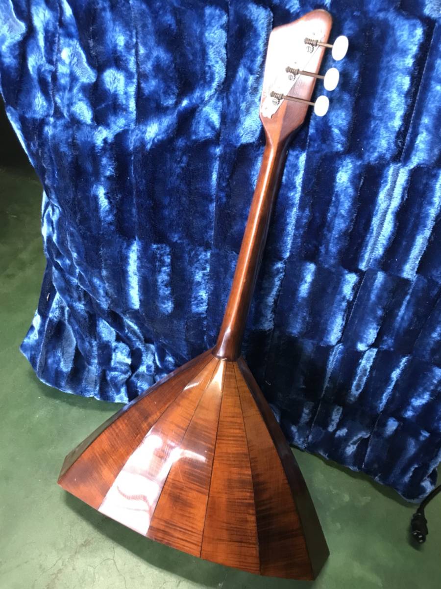 C132 1円スタート ロシア民族楽器 バラライカ 弦楽器 3弦 中古品 音楽