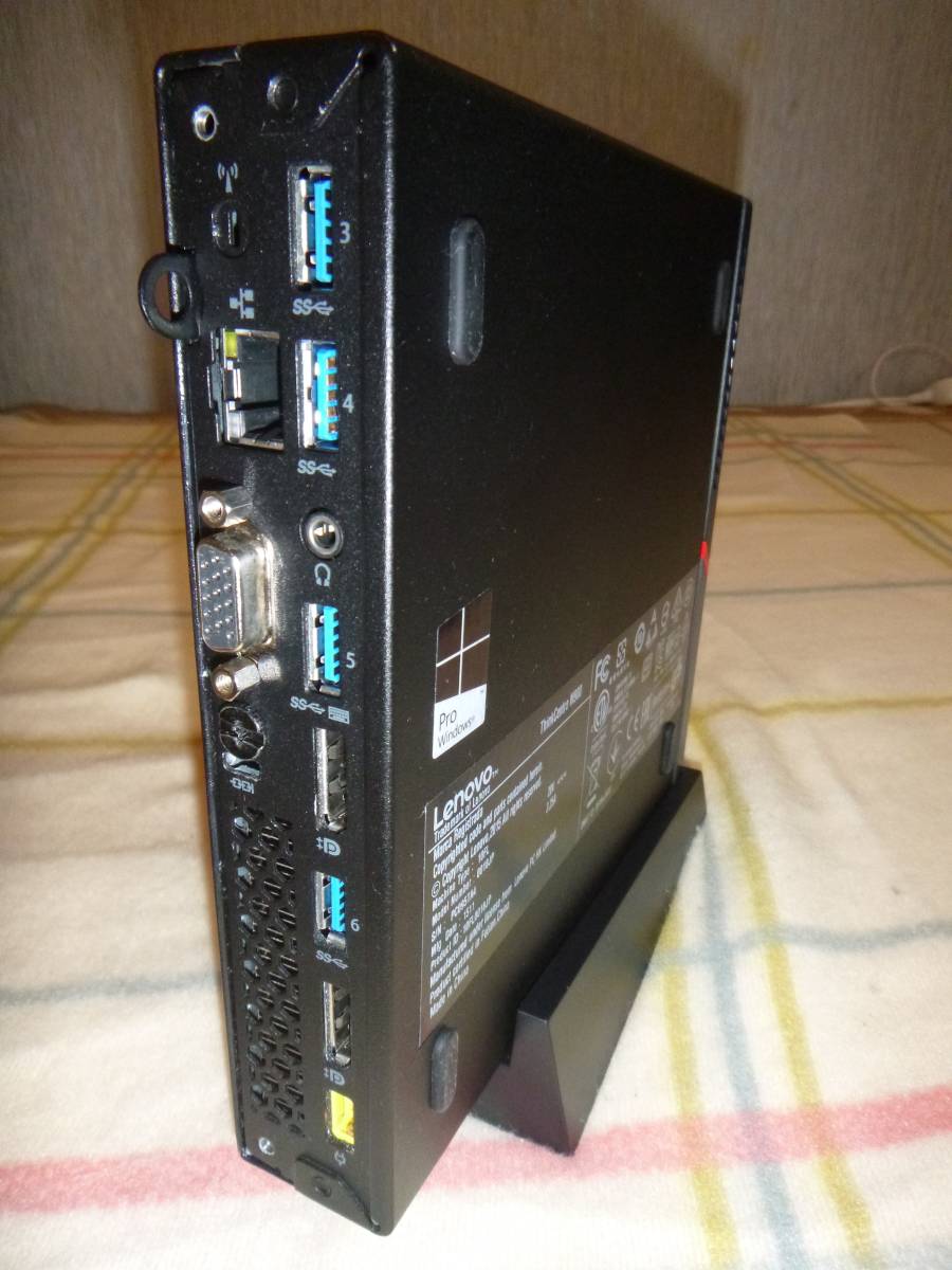 【中古美品】Lenovo ThinkCentre M900 Tiny Core i5-6500T/MEM:16GB/SSD:128GB/HDD:500GB/Win10Pro (10FL0018JP)