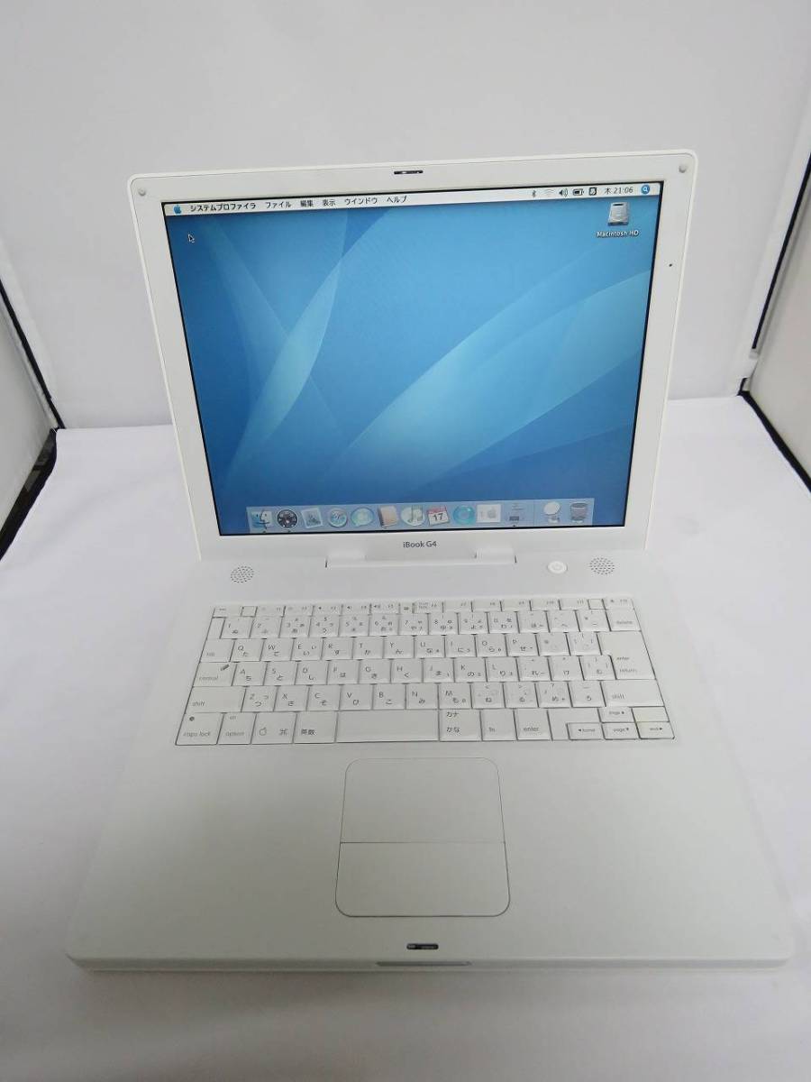 Apple iBook G4 12.1 1.42GHz， 512MB 60GB コンボドライブ OS 10.4.6 
