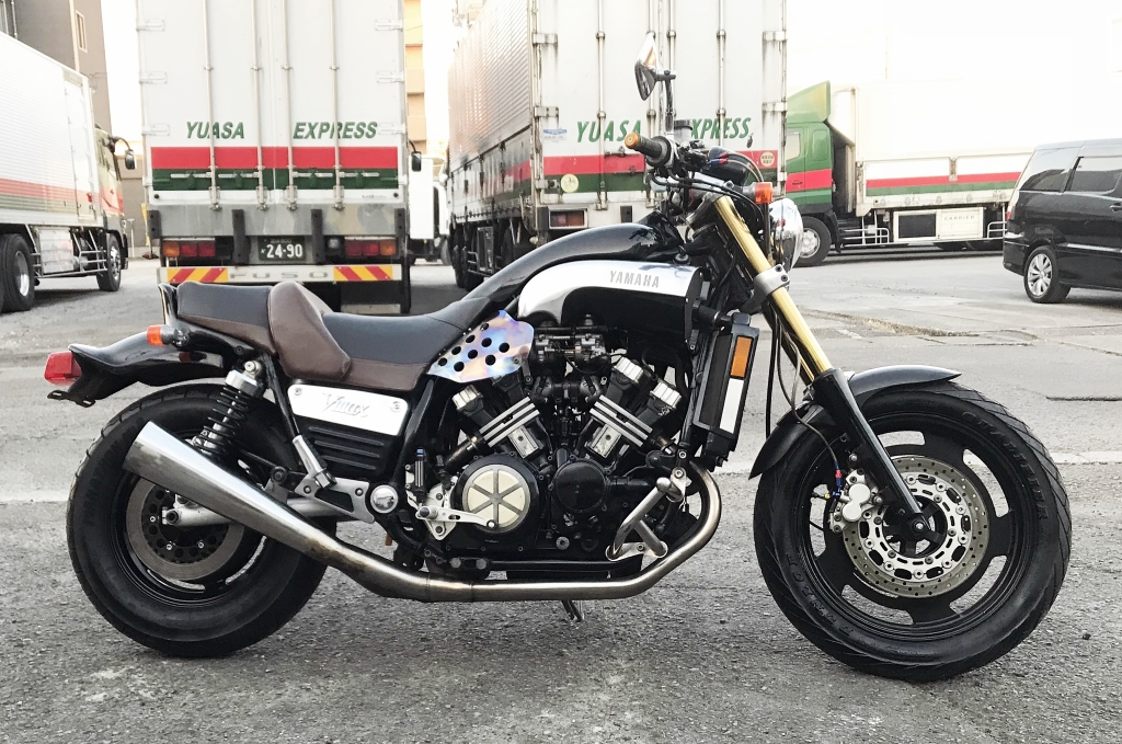 売切り/即決有 ヤマハ VMAX1200 V-MAX1200 2WE 逆車 フルパワー 後期 FCRキャブ仕様 カスタムマシン