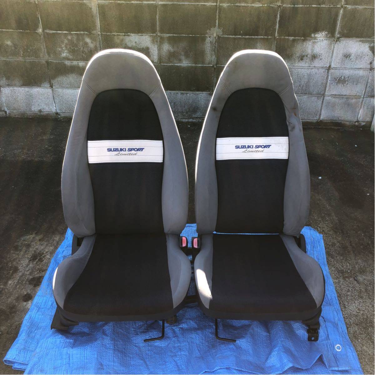 純正 スズキスポーツ アルトワークス HA11S HA21S シート 左右(スズキ