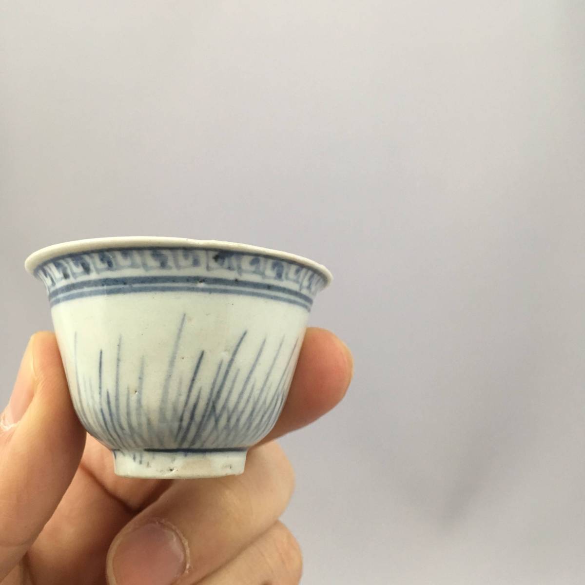 新春染付酒器特集】染付小盃3点 Yahoo!オークション -「古染