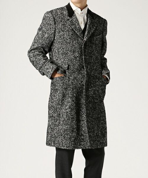 Paul Smith 16aw ダブル チェスターコート 定価約10万円 】16AW Paul Smith COLLECTION ポールスミス ツイード