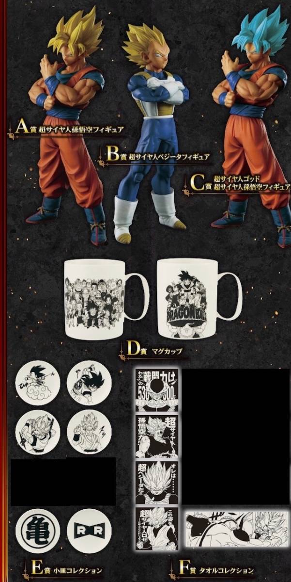 一番くじ ドラゴンボールメモリーズ A賞 B賞 C賞 ラストワン賞 4種セット 一番くじ ドラゴンボール メモリーズ A賞/B賞/C賞＋ラストワン賞 D E F