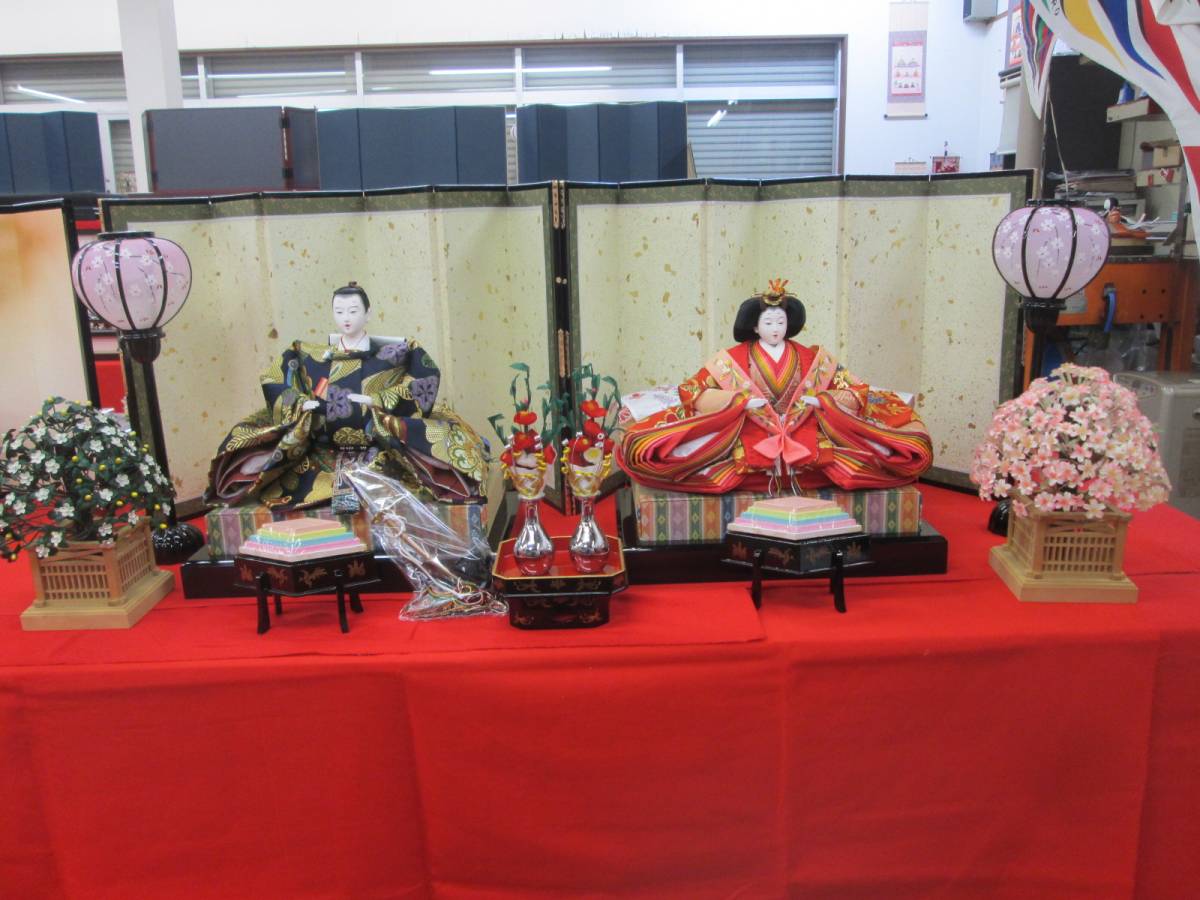 ひな人形 八番親王飾り LED雪洞 雛人形 ひな人形 コンパクト HT