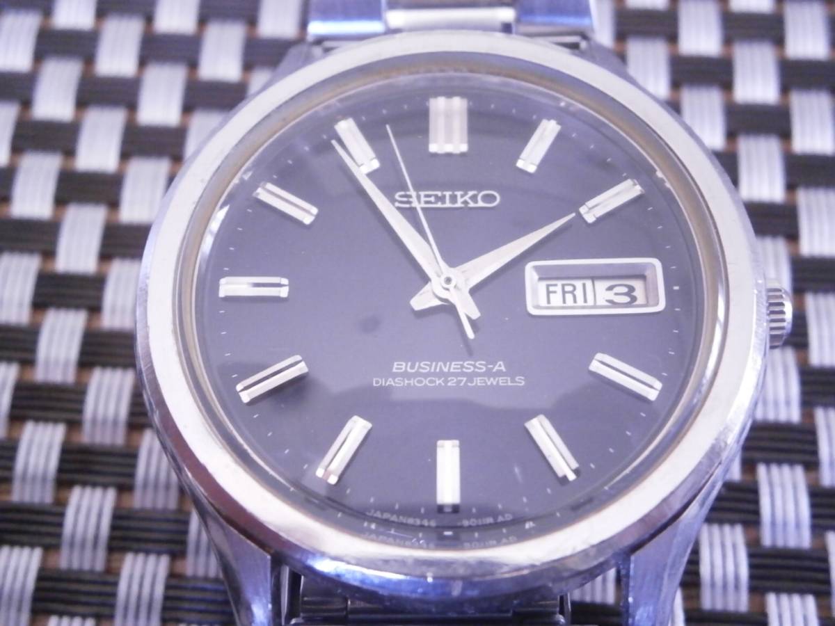 SEIKO セイコー☆ BUSINESS-A ☆8346-9000 27石 自動巻 メンズ腕時計 