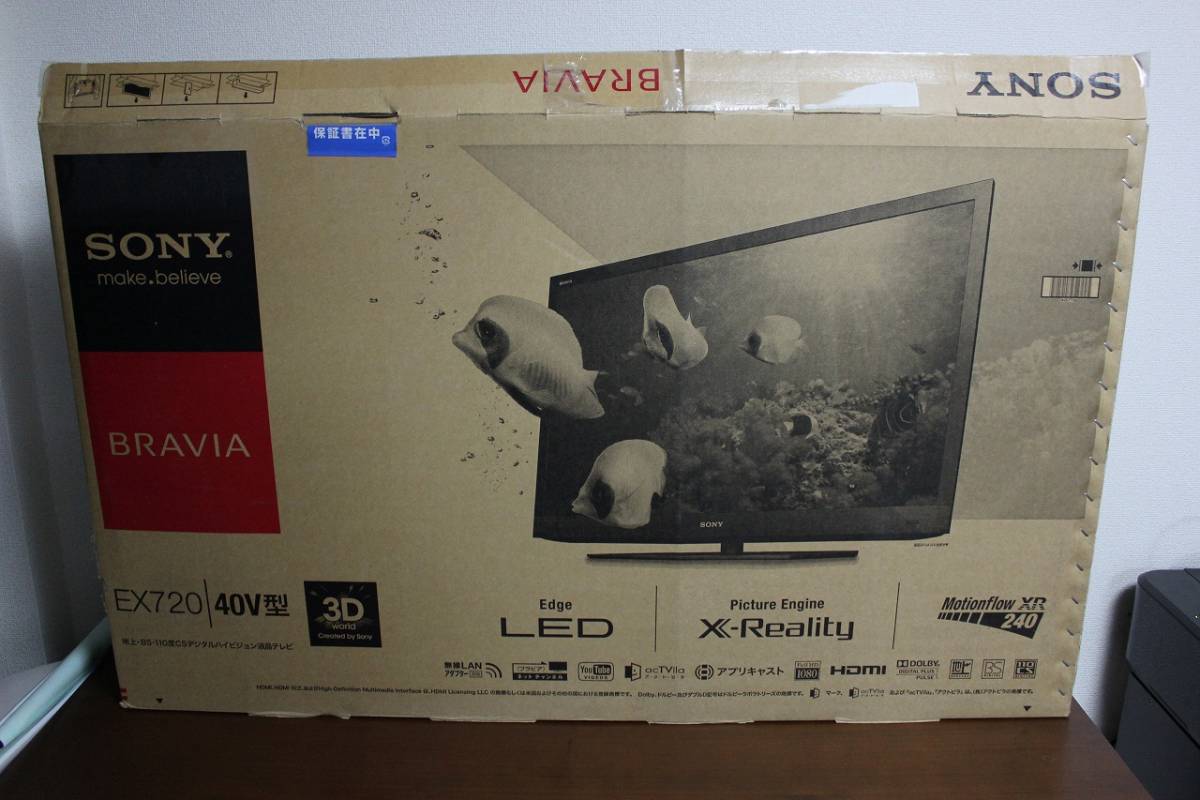 ☆ソニー SONY 40インチ 液晶テレビ ブラビア BRAVIA KDL-40EX720 中古