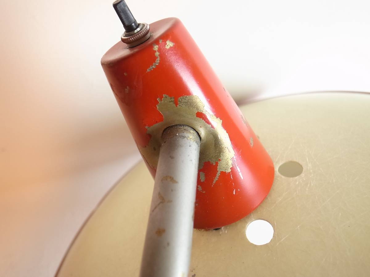 1950年代 ミッドセンチュリー ソーサーメッシュ デスクランプ ミッド