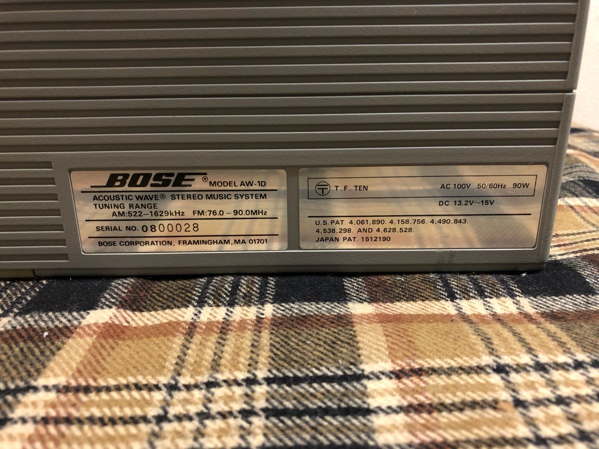 BOSE Wave Acoustic Stereo AW-1 Music AW-1D ジャンク - ACOUSTIC