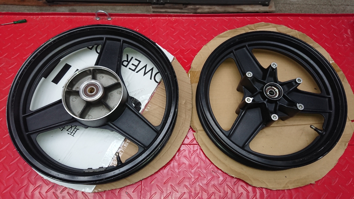 CBR400F2 CBR400F 2型 ホンダ純正 ホイール 前後セット ディスク付き