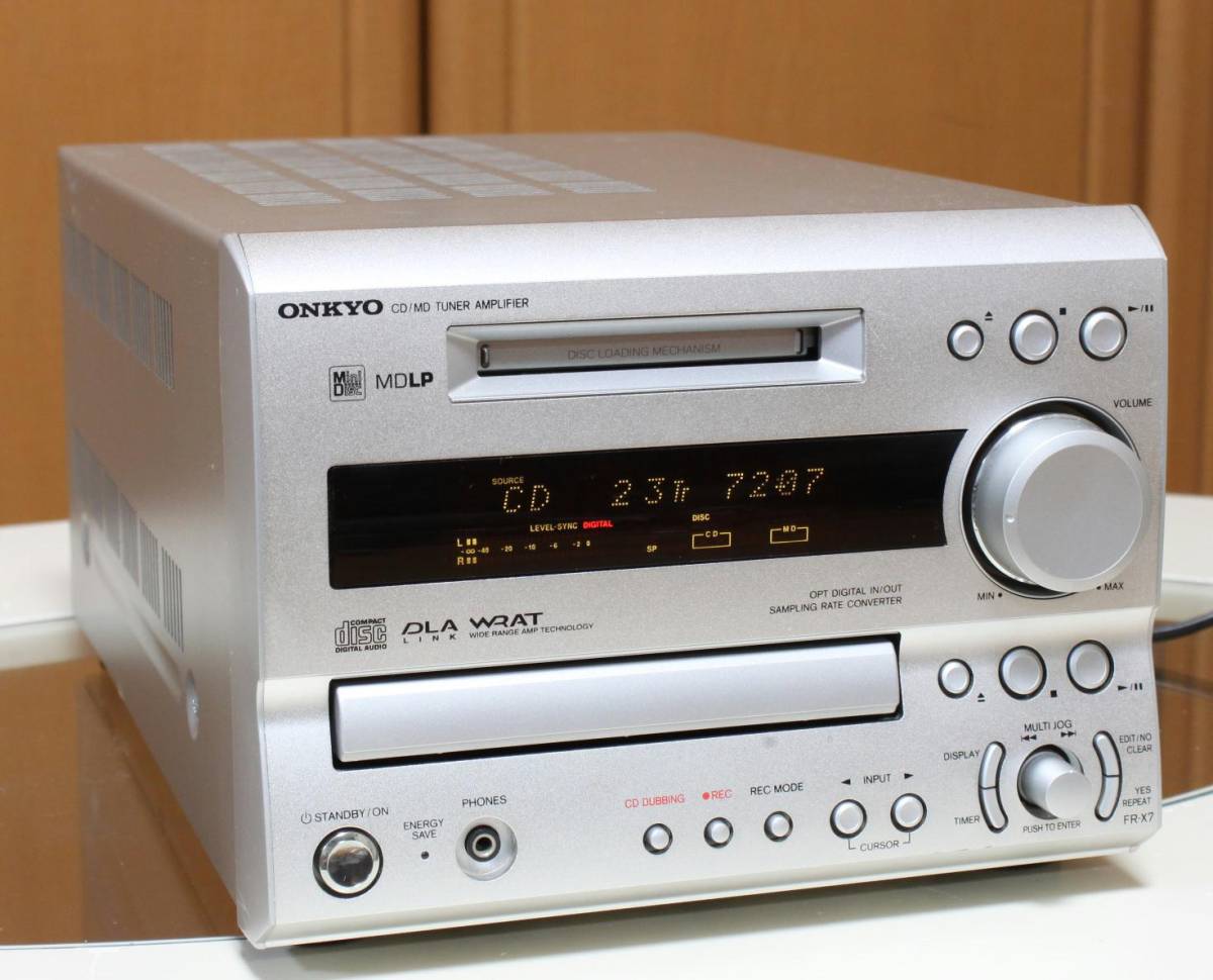ONKYO CD/MD TUNER AMPLIFIER 動作品 ONKYO CD/MD Tuner Amplifier FR