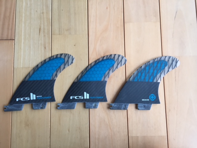 FCS II PC Performer Carbon Tri Fins - CARBON PERFORMER TRI Surf MB
