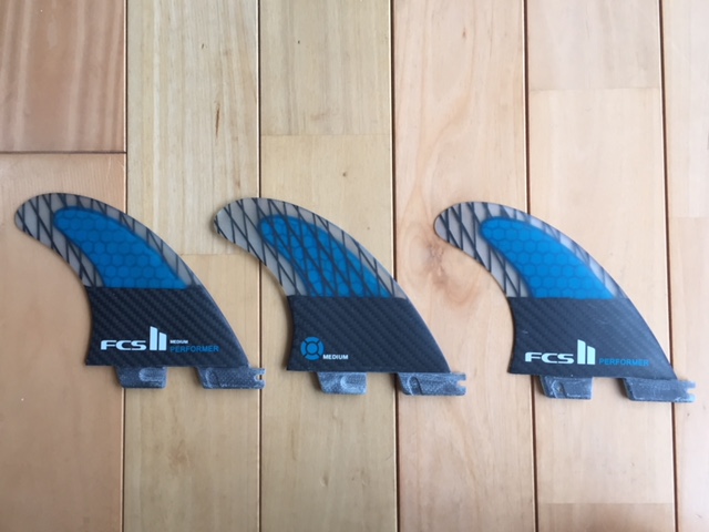 FCS II PC Performer Carbon Tri Fins - CARBON PERFORMER TRI Surf MB