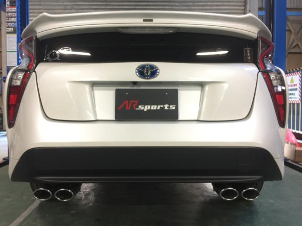 値下げ　50プリウス AR SPORTS? マフラー 新商品[ARsports]50系PRIUS/プリウス オーバル左右デュアルマフラー
