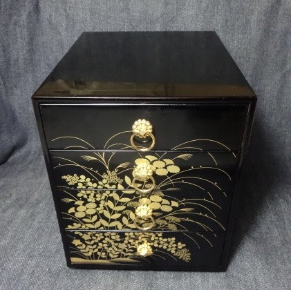 高台寺風蒔絵 小物箪笥 ｜当時物／レトロ 資生堂花椿会 タンス Yahoo