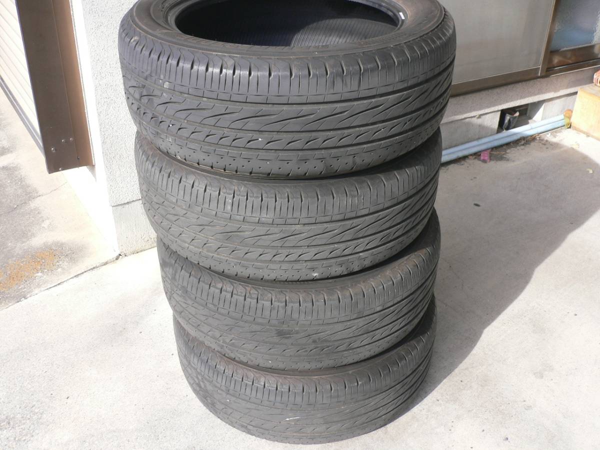 225/55R18 98V レグノ GRVⅡ ブリヂストン 2016年製 6.3mm～5.8mm 中古