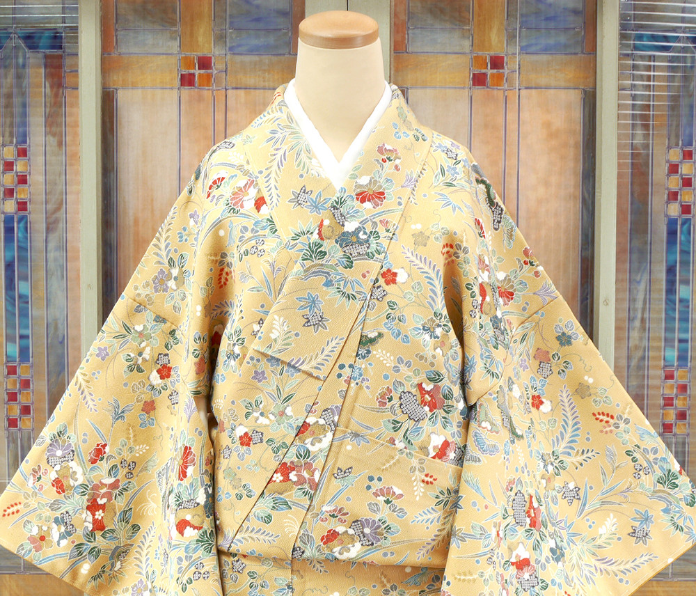 【定番，SALE】 京かんざし 3475 新古品 高級京小紋 鈴乃屋スーパーガード ロング(仕立て上がり)｜売買されたオークション情報、yahooの商品情報をアーカイブ公開 - オークファン 仕立て上がり