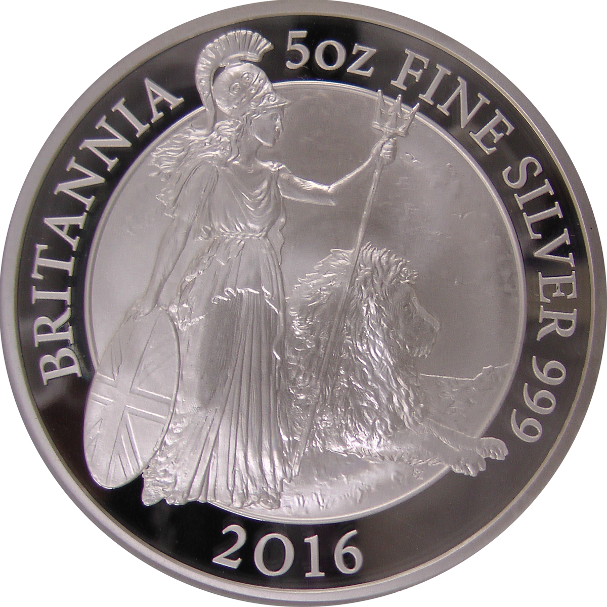 2016年 ブリタニア ウナとライオン 5オンス 銀貨 NGC PF69UC 