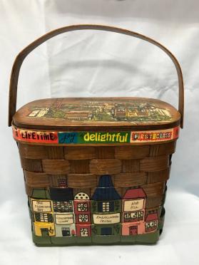 60s vintage Caro-Nan ヴィンテージ バスケット カゴバッグ 60'S☆USAヴィンテージ☆Caro-nanバスケット◇カロナンバスケット/カゴ