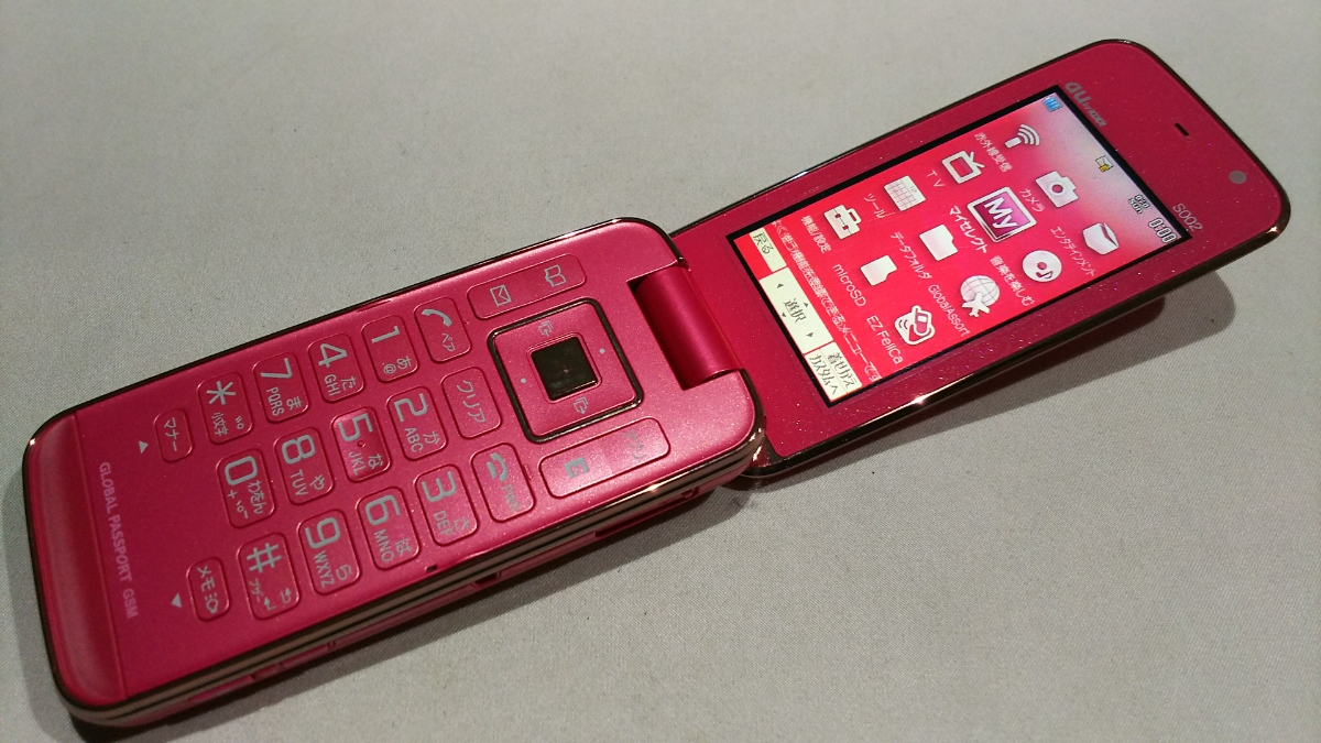 スマートフォン・携帯電話 【auガラケー】SONY Ericsson A1404S ピンク
