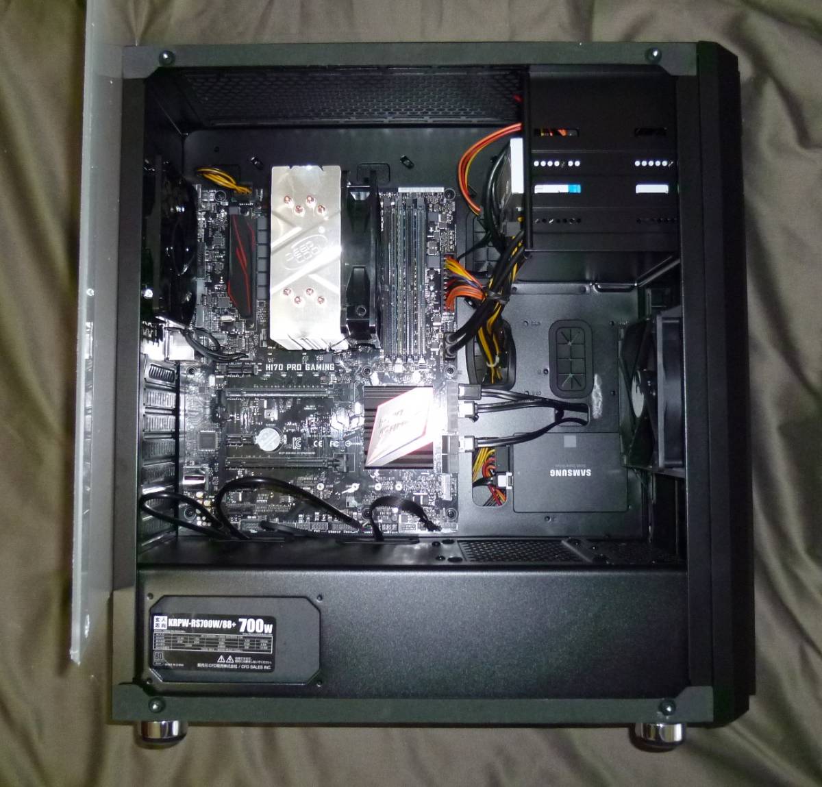 自作PC◇i7 4770S◇水冷◇16GB◇SSD 250GB◇R7 260X◇Win10☆即決特典