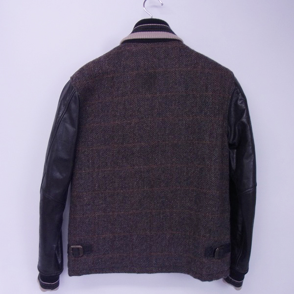 ☆BEN DAVIS×Harris Tweed/ベンデイビス×ハリスツイード 袖レザー