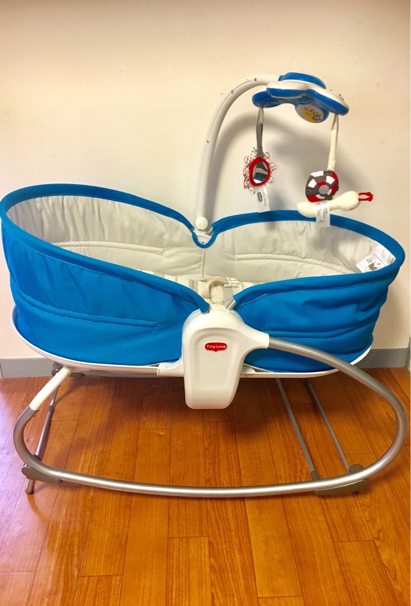 Tiny Love 3 in 1 おひるねロッキング ナッパー オーシャンブルー ベビーシート バウンサー ベビーベッド ゆりかご タイニー