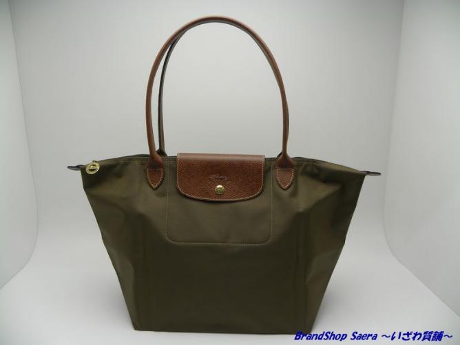 【定番，新作登場】 質屋 ロンシャン ル プリアージュ トートバッグ Ｍサイズ カーキ Ｓ ＜2145＞(ロンシャン)｜売買されたオークション情報、yahooの商品情報をアーカイブ公開 - オークファン ロンシャン