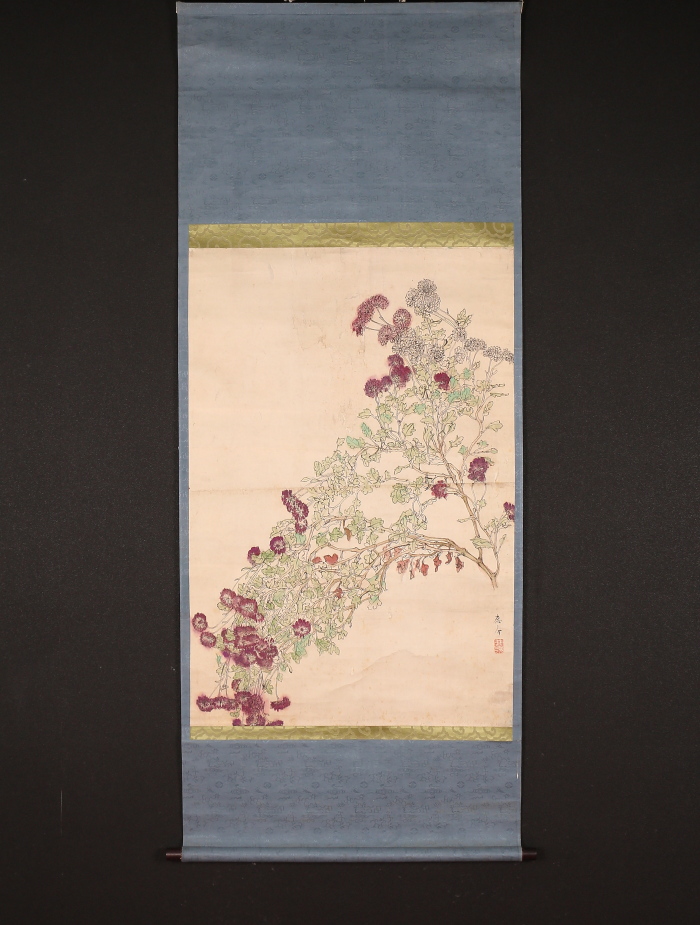 模写】【一灯】p6602〈岡鹿之助〉花図 岡 岡鹿之助、三色菫、希少な