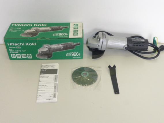 実質未使用 美品 日立 電気ディスクグラインダ G 10SH5 100mm 細