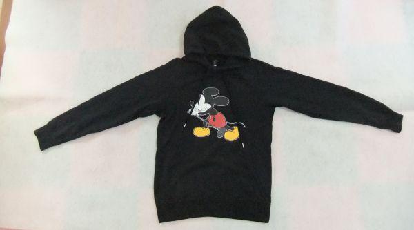 ★ナンバーナイン　NUMBER (N)INE★ミッキー　ディズニーコラボ　パーカー　サイズ3　日本製　黒 (N)INE NUMBER ナンバーナイン MOUSE_HOODED MICKEY ミッキーの通販