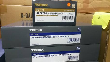  HO TOMIX トミックス EF510-500PS+E26系 カシオペア 基本増結A 9両 HO-190 HO-088 HO089(JR、国鉄車輌)｜売買されたオークション情報、yahooの商品情報をアーカイブ公開 - オークファン JR、国鉄車輌