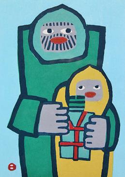 驚きの破格値，新作 畦地梅太郎 親子の水&rsquo;74 木版画 サイン有り エディション有り(石版画、リトグラフ)｜売買されたオークション情報、yahooの商品情報をアーカイブ公開 - オークファン 石版画、リトグラフ