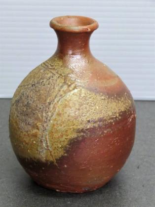 人間国宝 藤原啓 備前焼とっくり 昭和59年追悼展 徳利 酒器 ビンテージ陶磁器 ☆本物！貴重！備前焼人間国宝 藤原啓 備前徳利 酒器 当時物 昭和