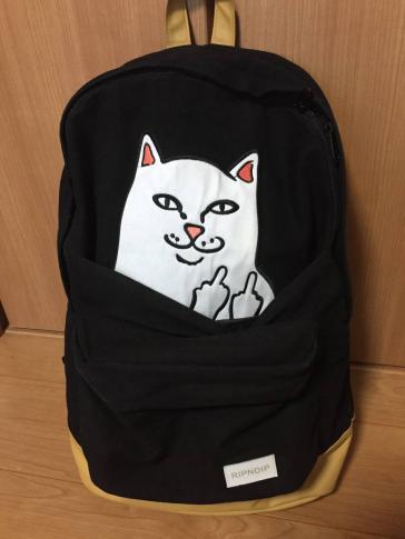  RIPNDIP リップンディップ リュック バックパック LORD NERMAL BACKPACK BLACK メンズ レディース ブラック 黒 猫(リュックサック、デイパック)｜売買されたオークション情報、yahooの商品情報をアーカ リュックサック、デイパック