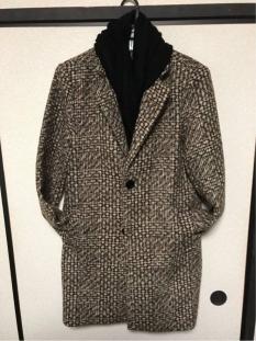 【新品】メンズ メンズコート チェスターコート 千鳥柄