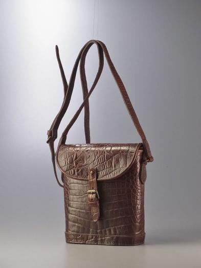 L7067*英国製◎マルベリー/MULBERRY Company*クロコ型押しレザー*裏 