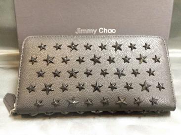 ジミーチュウ JIMMY CHOO ラウンドファスナー ロングウォレット スター 