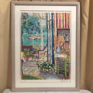 美品 ジェニファー・マークス コテージ オブ トゥペロコート シルクスクリーン JENNIFER Jennifer Markes/ジェニファー・マークス コテージオブトゥ