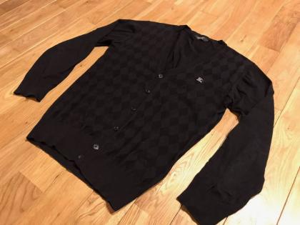 BLACK BURBERRY LABEL レディース ショルダーバッグ ウールピン バーバリーブラックレーベル　BURBERRY BLACK LABEL Vネックニット２