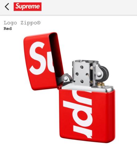  国内正規品 Supreme 2018SS Logo Zippo(その他)｜売買されたオークション情報、yahooの商品情報をアーカイブ公開 - オークファン 服飾小物