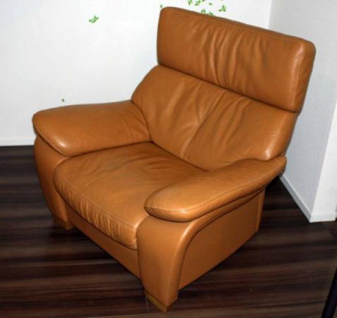 カリモク ソファ ZT7300 椅子 一人掛け 革 ブラウン 横約92cm×縦約92cm×