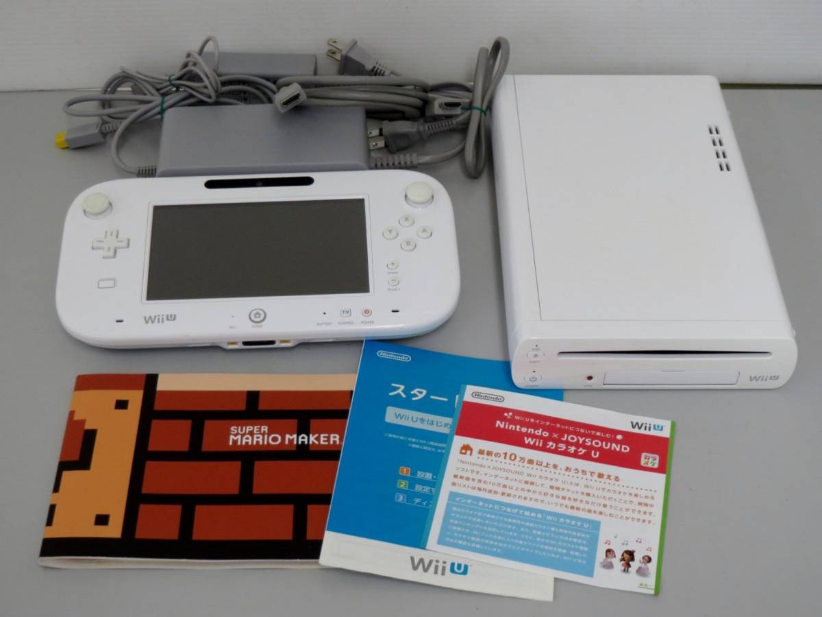 限定セール，2025 LO ゲーム機 本体 Wii U スーパーマリオメーカー WUP-101 白 ニンテンドー(Wii U本体)｜売買されたオークション情報、yahooの商品情報をアーカイブ公開 - オークファン Wii U本体
