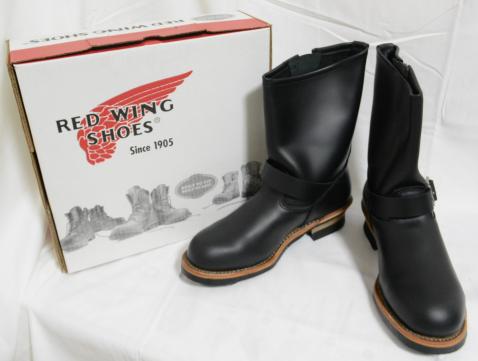 02FVA USA製 未使用品 RED WING/レッドウィング RW-2268-2 エンジニアブーツ サイズ10D ブラック 箱付属