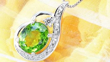 K18 【売り切り1円】希少！大粒5ctペリドット ドロップデザインK18GP