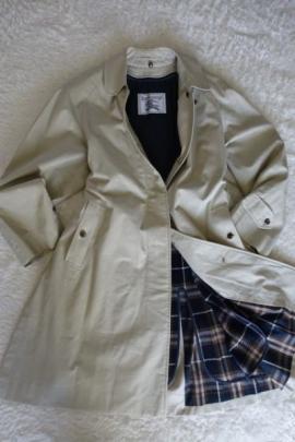 138☆バーバリーBurberry ステンカラーコート ライナー付き コート