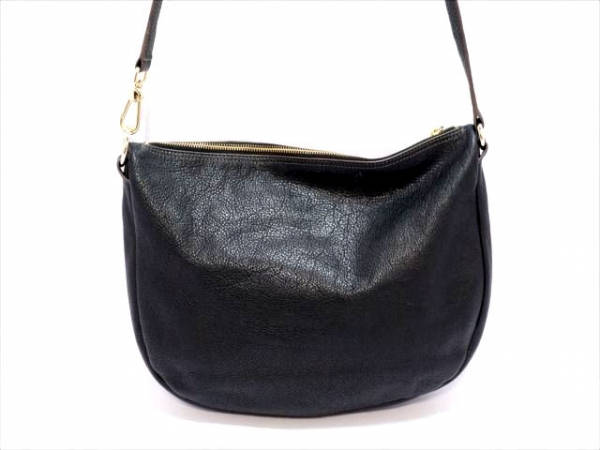 フルラ FURLA バッグ ショルダーバッグ レザー×金属素材 黒×ゴールド