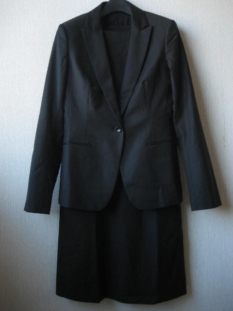 セオリーリュクス EXECUTIVE セットアップ 上下 スーツ　サイズ40　黒　冠婚葬祭　セレモニー 卒入園式等　ジャケット　ワンピース